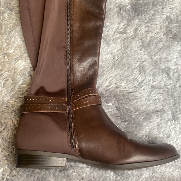 Bandolino Brown Leather Boots Size 9 Excellent Condition - Picture 5 of 12